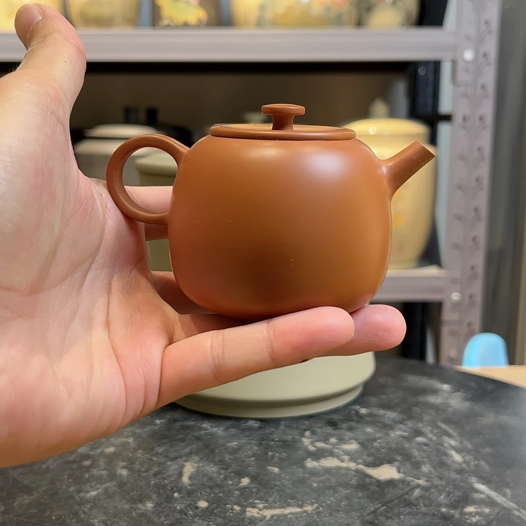 壶小**爱福利红泥复烧苹果壶