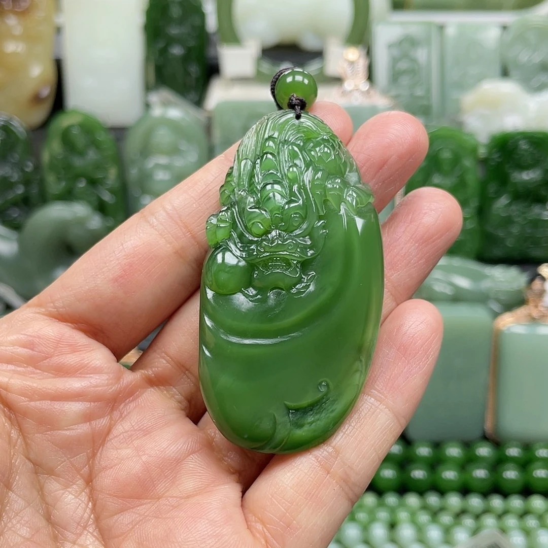 【闪购商品】和田玉挂件未镶嵌直**霄