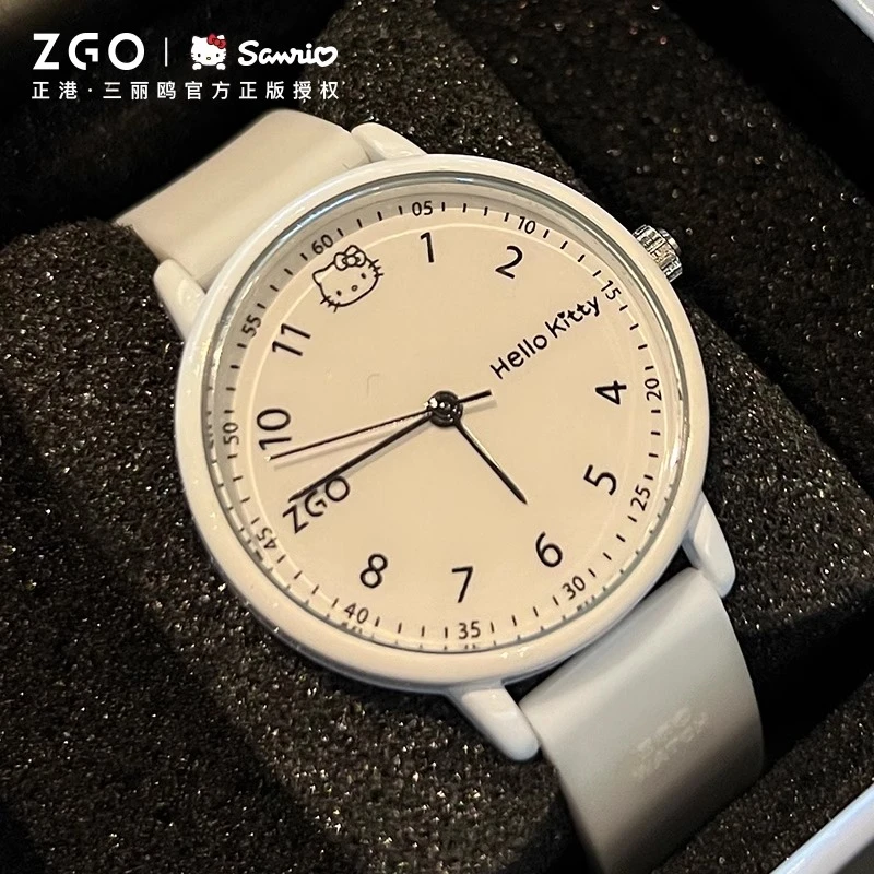 正港三丽鸥HelloKitty手表女学生初高中考试防水石英手表生日礼物