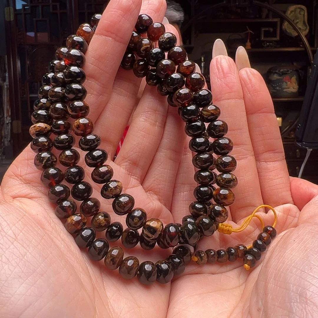 琥珀裸石未镶嵌抚顺琥珀20488。8mm