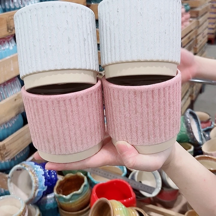 有孔.凑单10元陶瓷花盆发货！