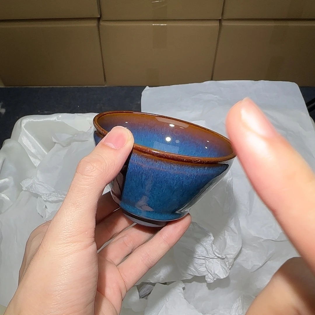 茶盏束口回来回蓝回蓝