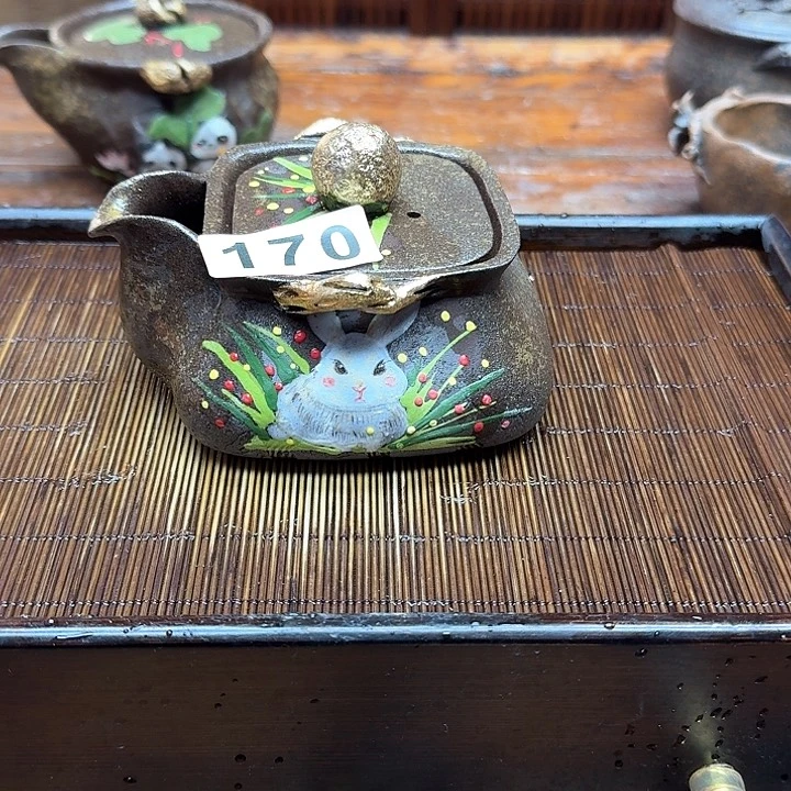 纯手工制作粗陶茶具