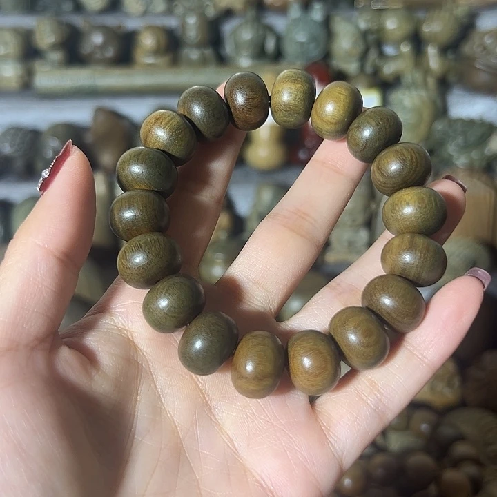 木㊣***头阿根廷绿檀1.5算盘