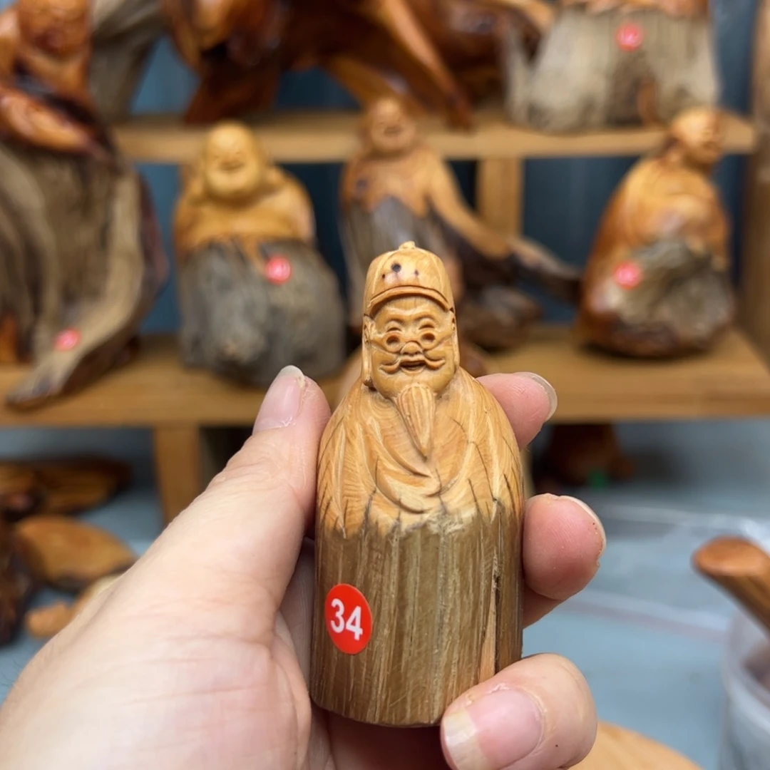 膽***鬼木崖柏木摆件手把件，