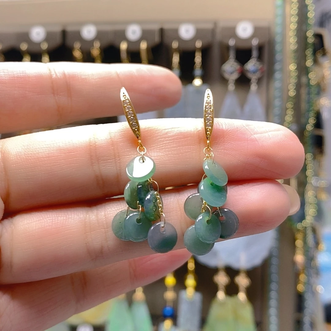 未镶嵌翡翠耳饰翡翠