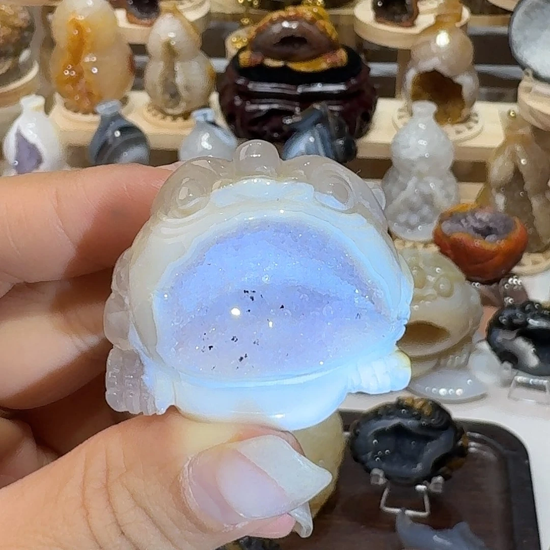水晶大型摆件（非配饰）未镶嵌金蟾