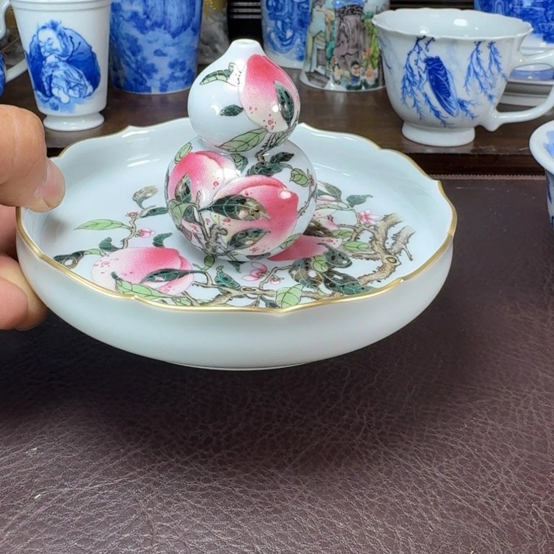 玺***瓷瓷片当代景德镇陶瓷手绘茶具