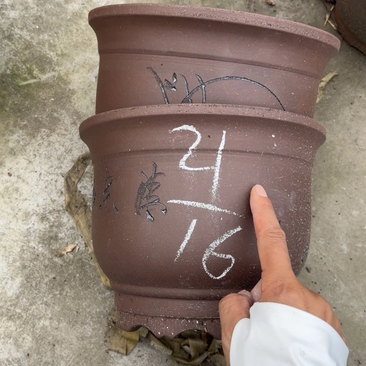 紫砂花盆紫砂的花