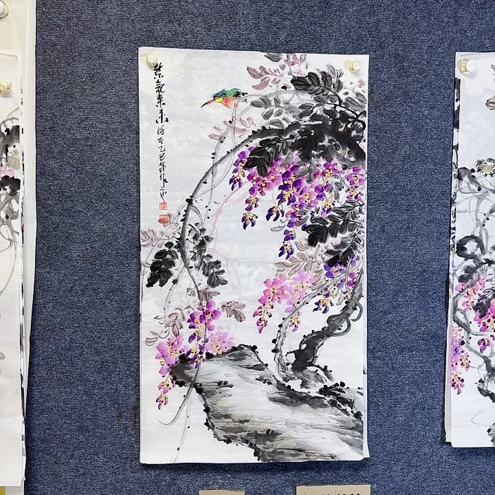 国画国画花鸟画作品
