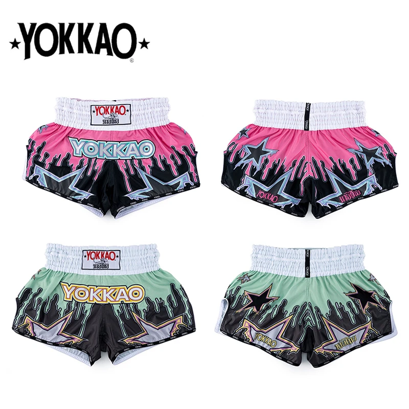 YOKKAO泰国进口正品泰拳裤拳击格斗散打搏斗运动专业男女短裤包邮