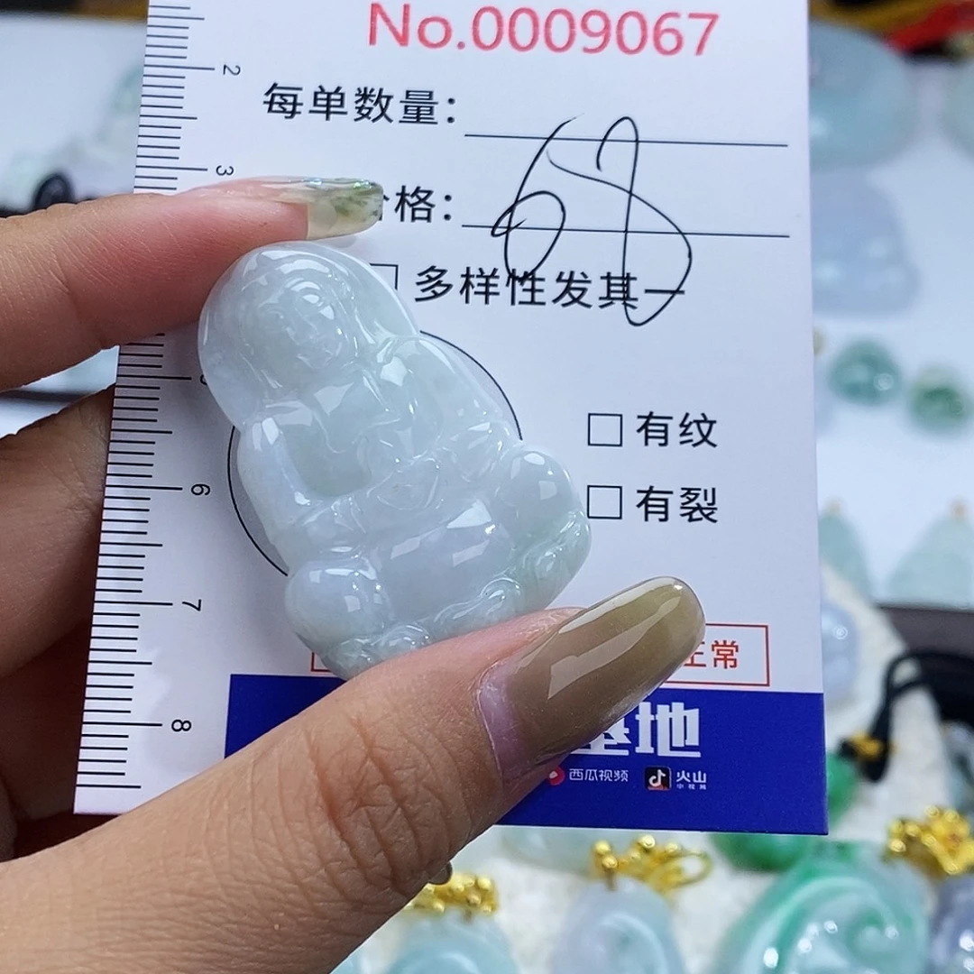 翡翠未镶嵌颈饰9067