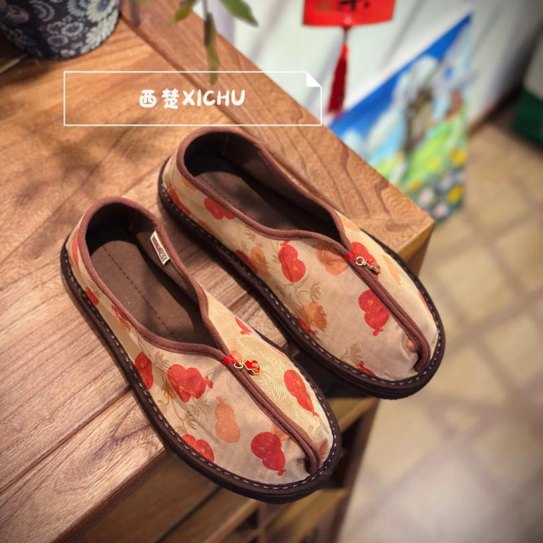 西楚【福禄】中国风国潮透气舒适养脚纯手工千层底布鞋民族风