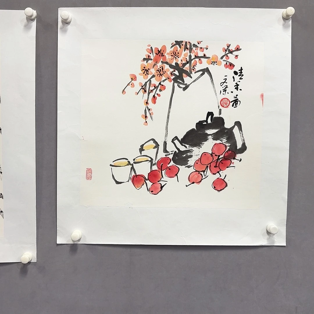 国画亲笔手绘放心去藏