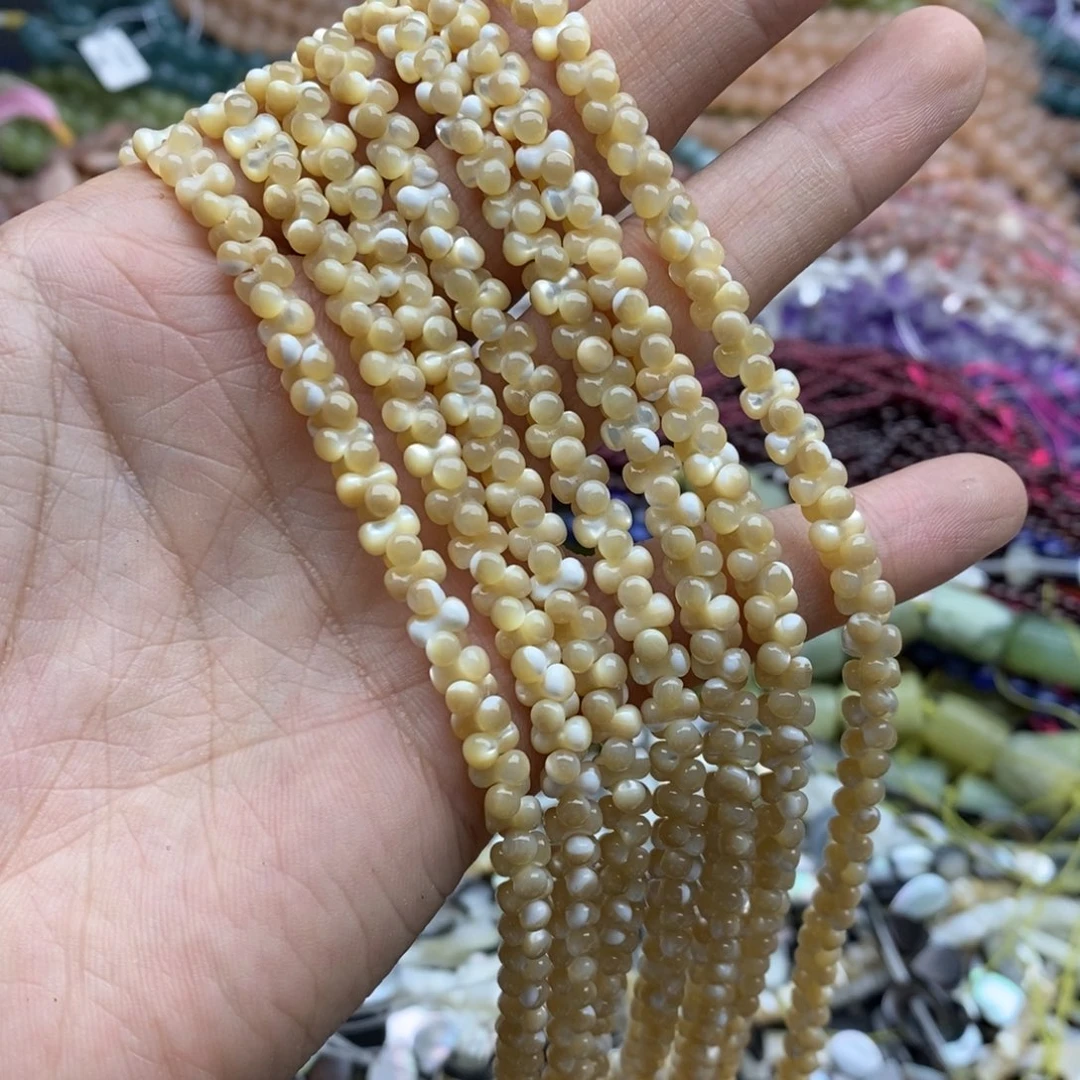 未镶嵌玛瑙/玉髓珠宝半成品一条3A老鱼骨2×6贝壳花生天然