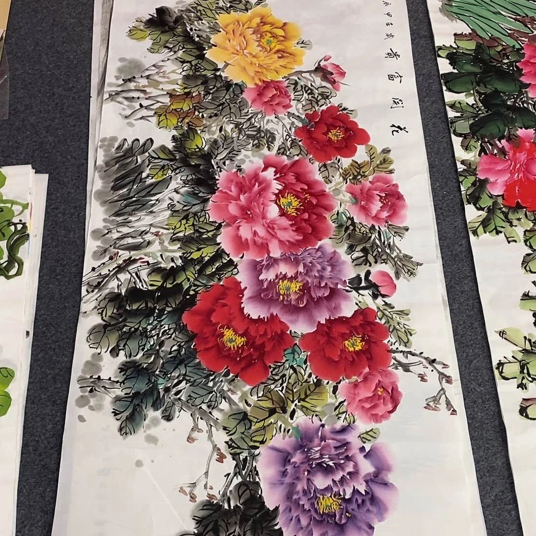 国画画画真的画画画