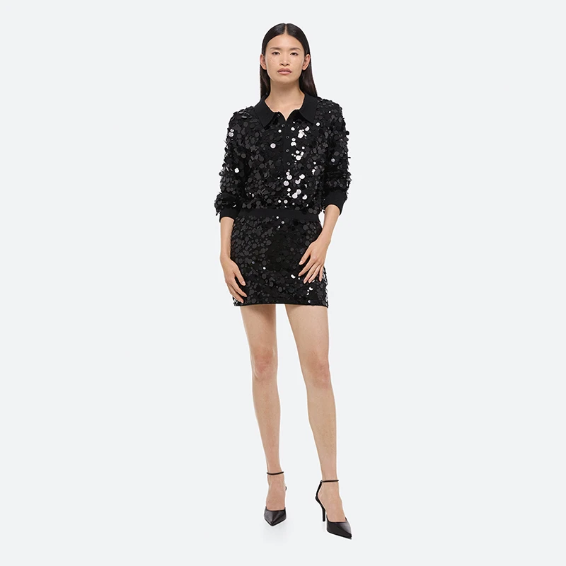 HELMUT LANG 25春夏新款 亮片半裙 /非七天无理由退换