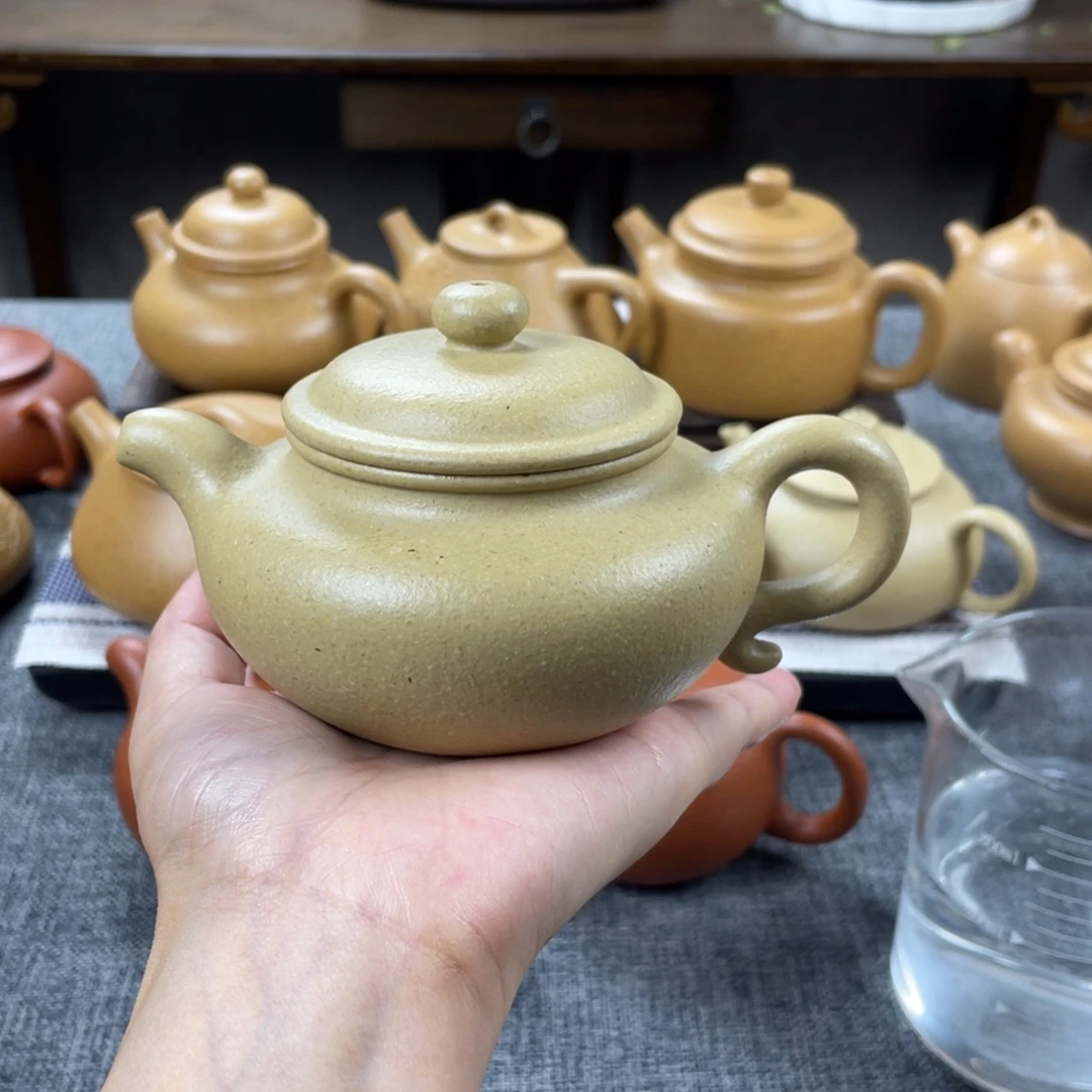 紫砂茶壶30目绿泥仿古180