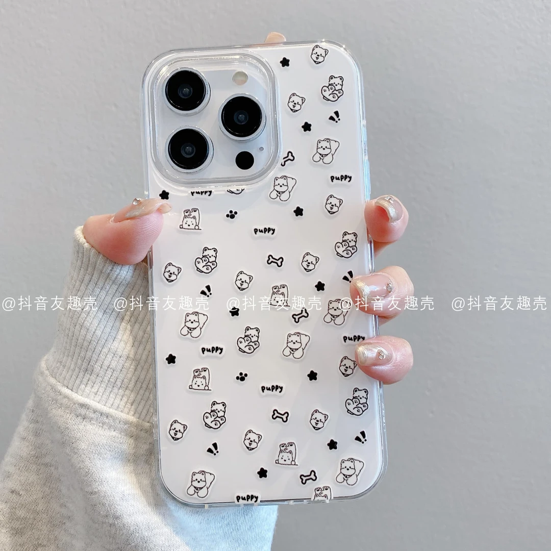 适用于苹果16新款华为vivo小米oppoIMD奶油壳手机壳创意潮西高地