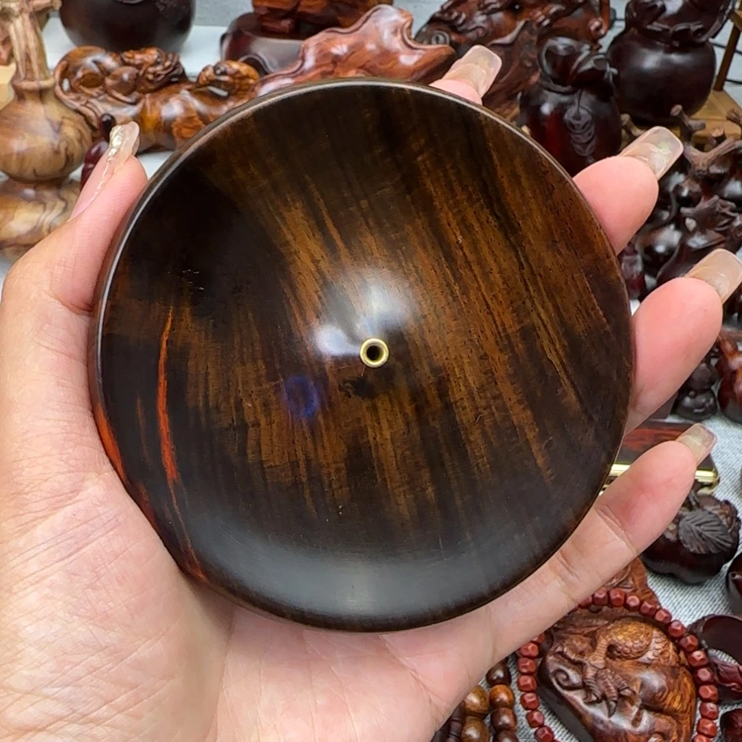 木老红木雕刻香插把件