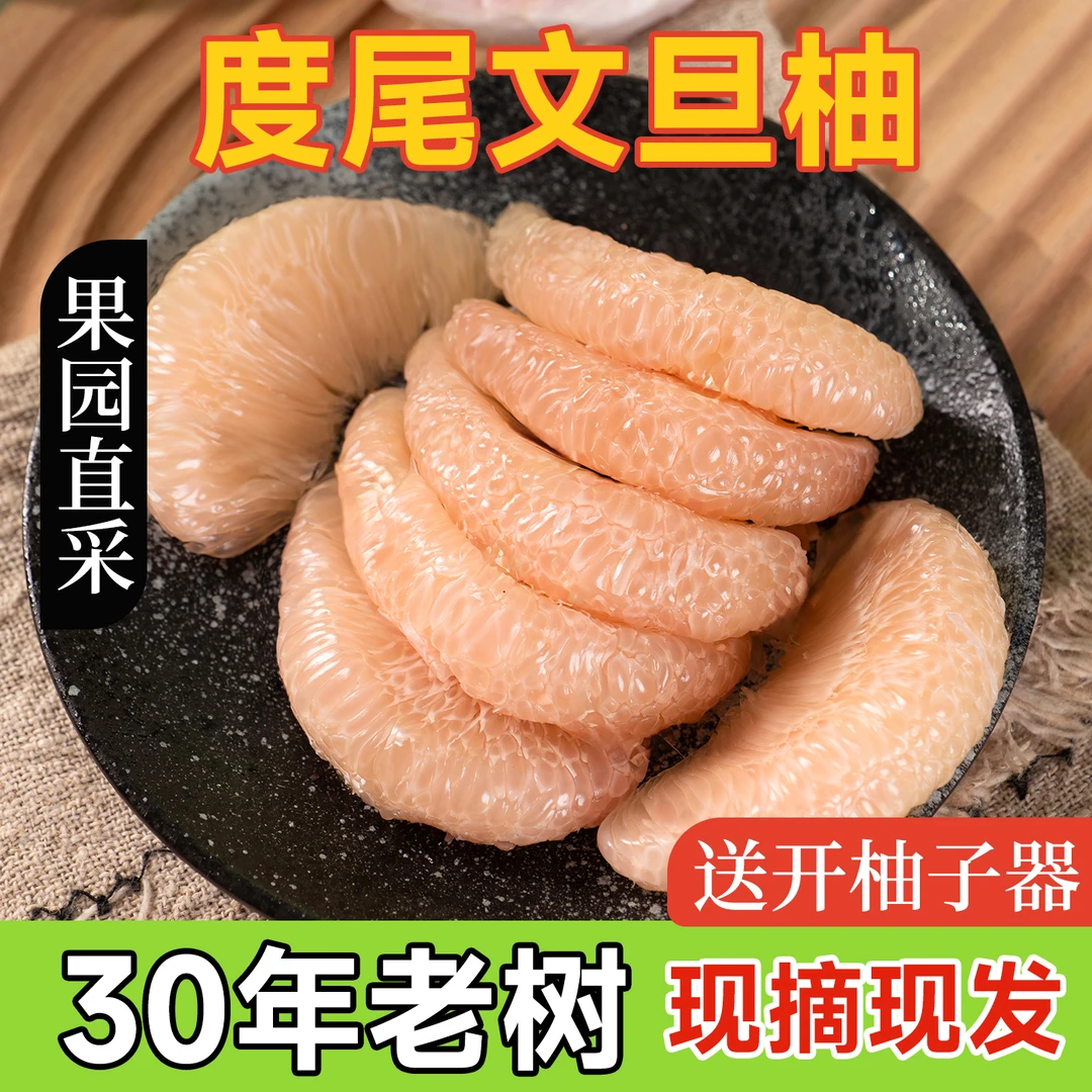 福建仙游正宗度尾文旦柚红心柚当季新鲜果园现摘水果