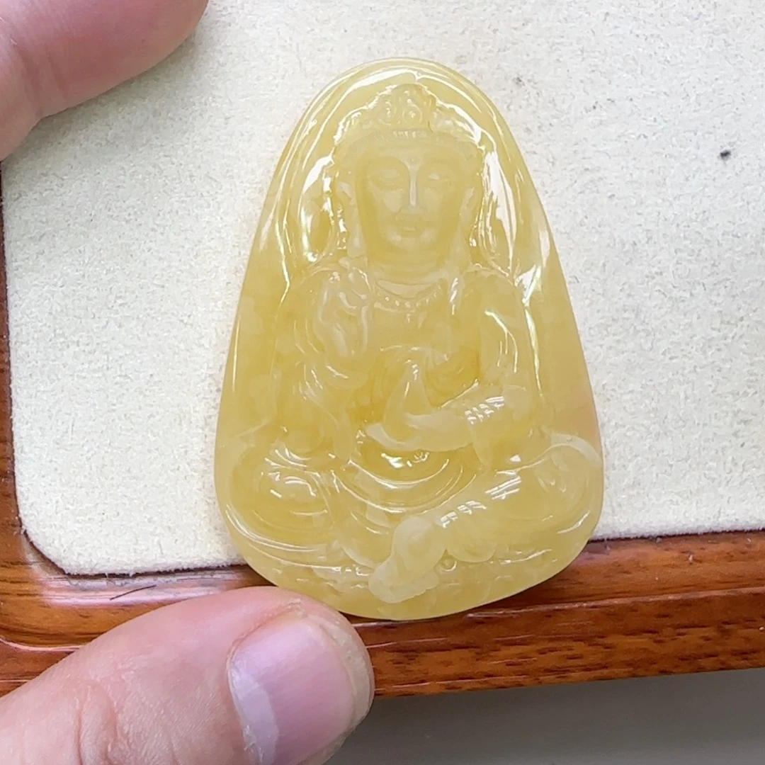 蜜蜡未镶嵌吊坠(赠链)蜜蜡吊坠