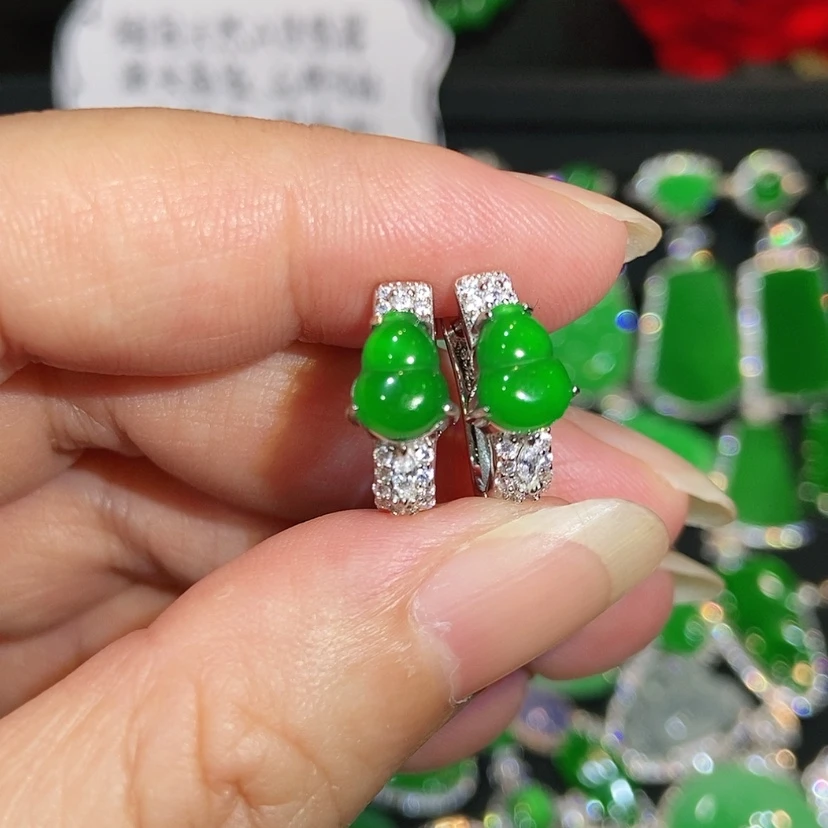 【闪购商品】未镶嵌翡翠耳饰天然翡翠
