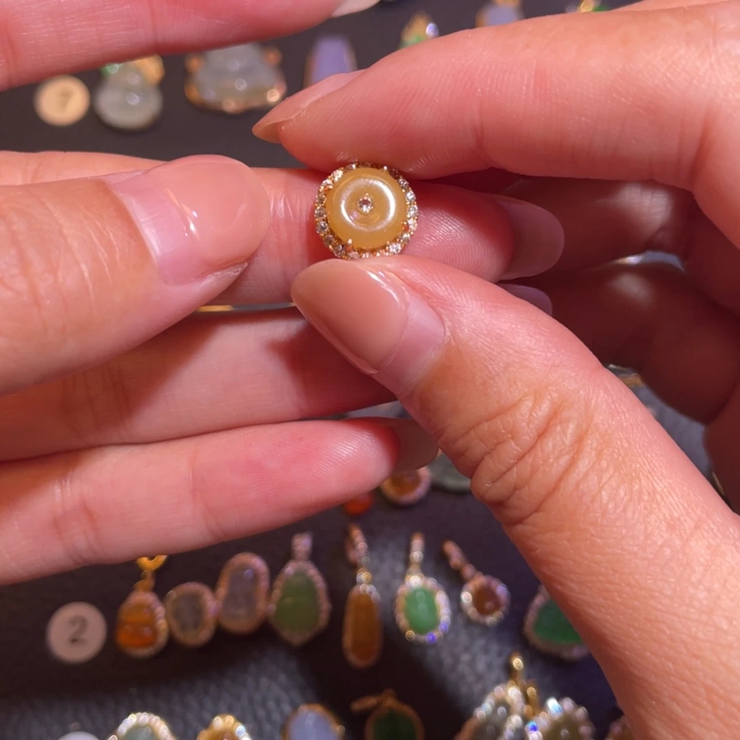 翡翠银S925镶嵌颈饰