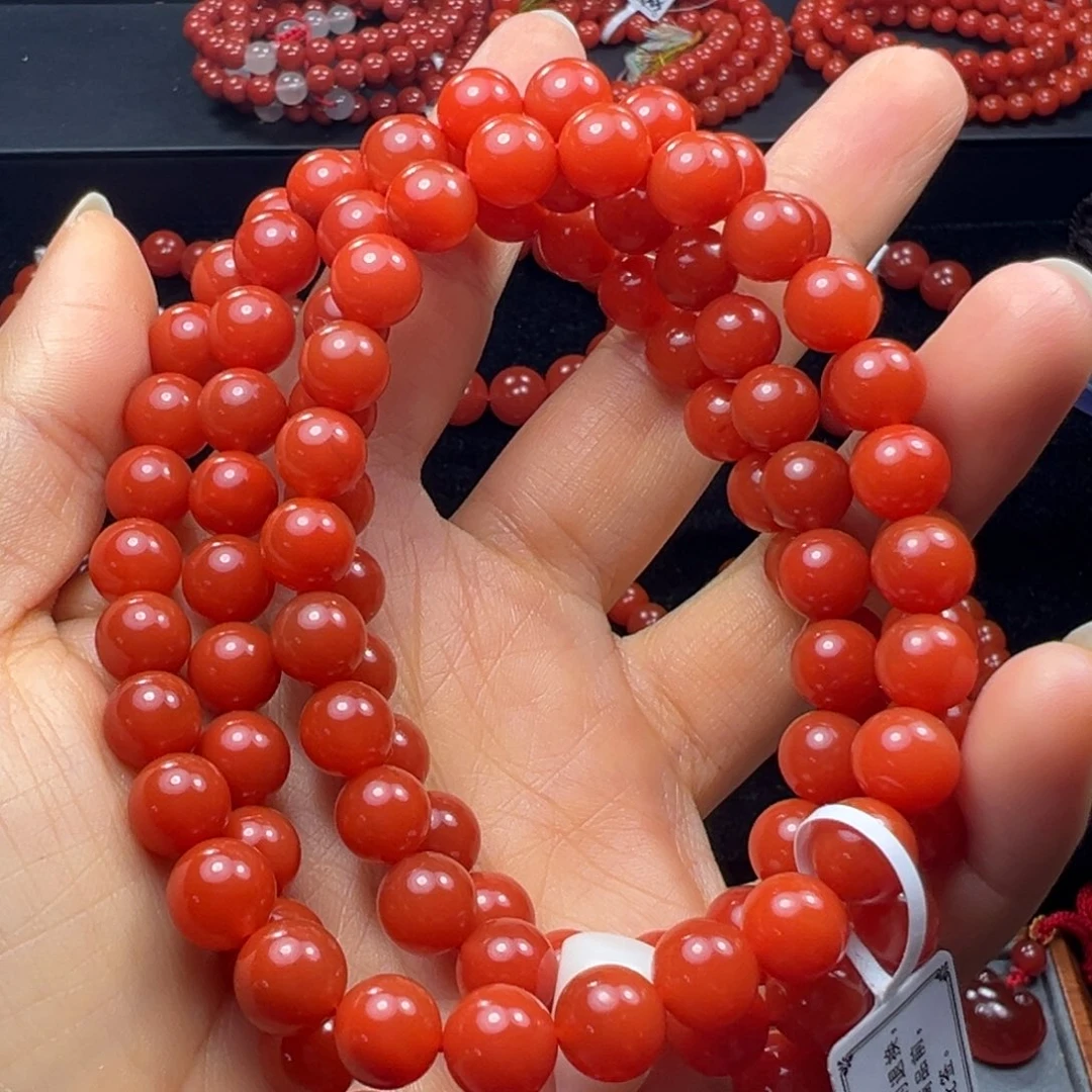 南红玛瑙未镶嵌手串