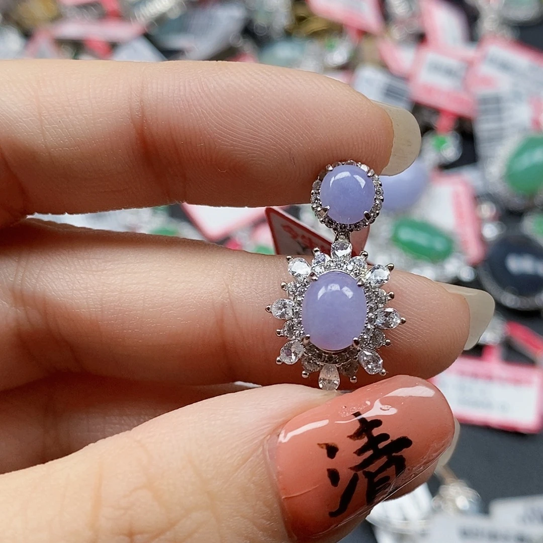 翡翠银S925镶嵌戒指