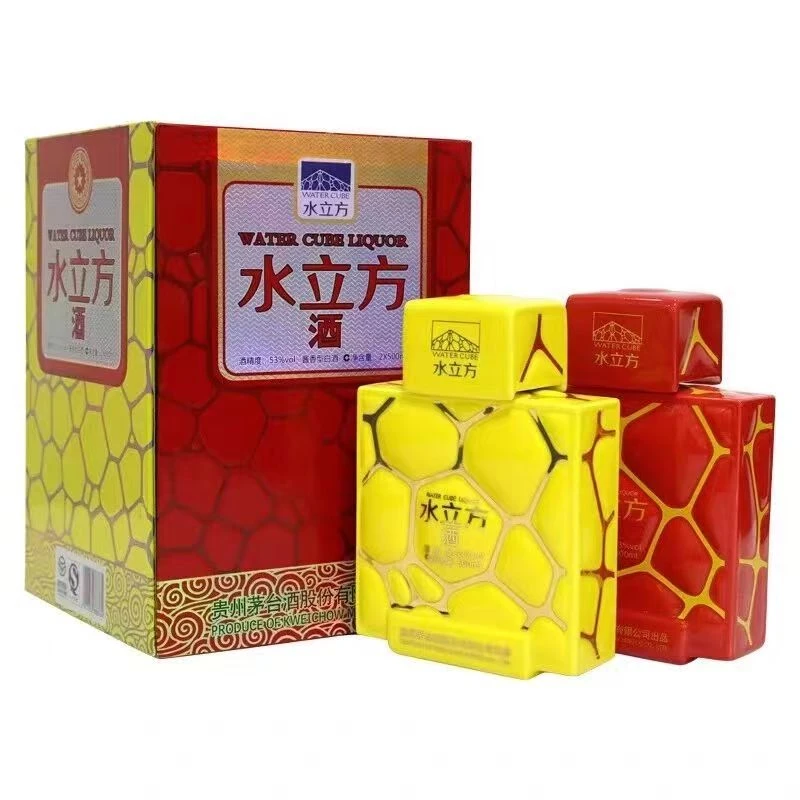 KWEICHOW MOUTAI/贵州茅台水立方酱香白酒53度礼盒装51-60度