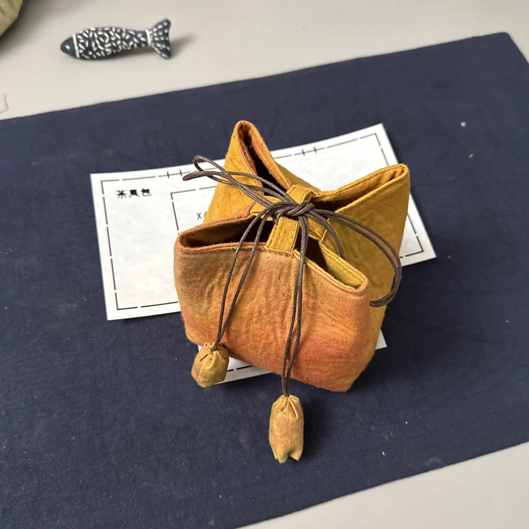 茶具包模板 送视频教程 茶事包11×11×11㎝ 诺诺植物染