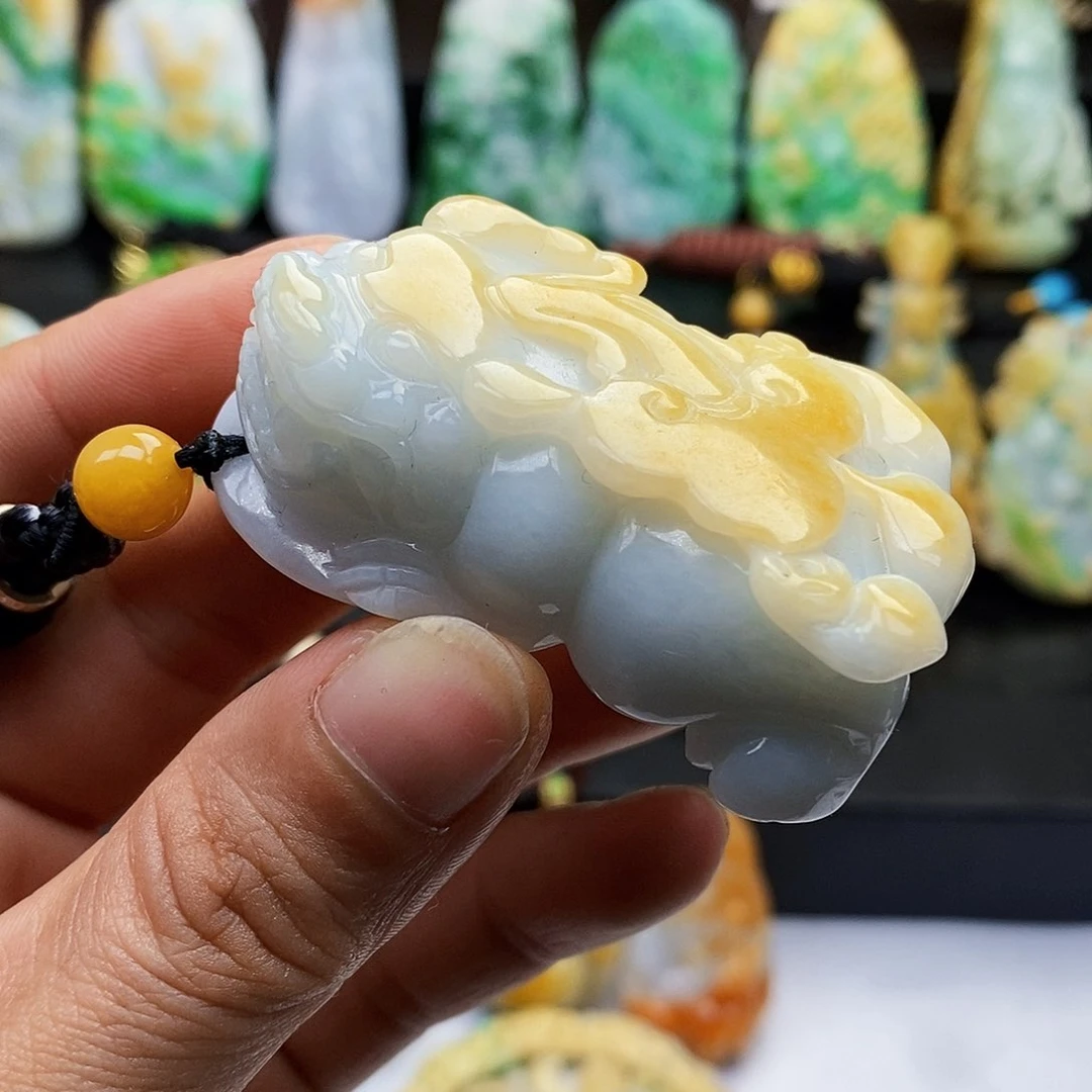 颈饰未镶嵌翡翠翡翠A货一物一证