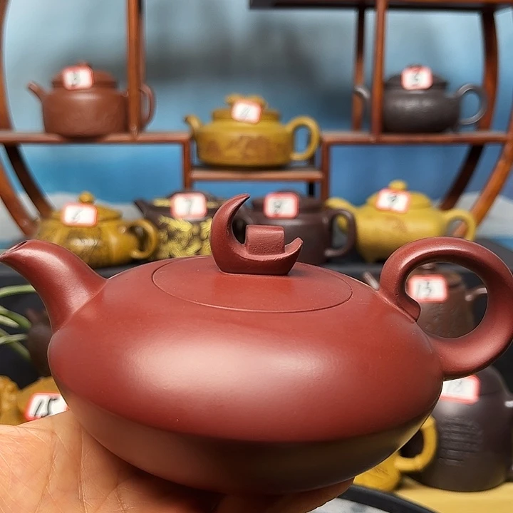 紫砂茶壶微瑕不带证书礼盒300cc