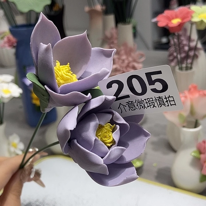 陶瓷纯手工捏花设计