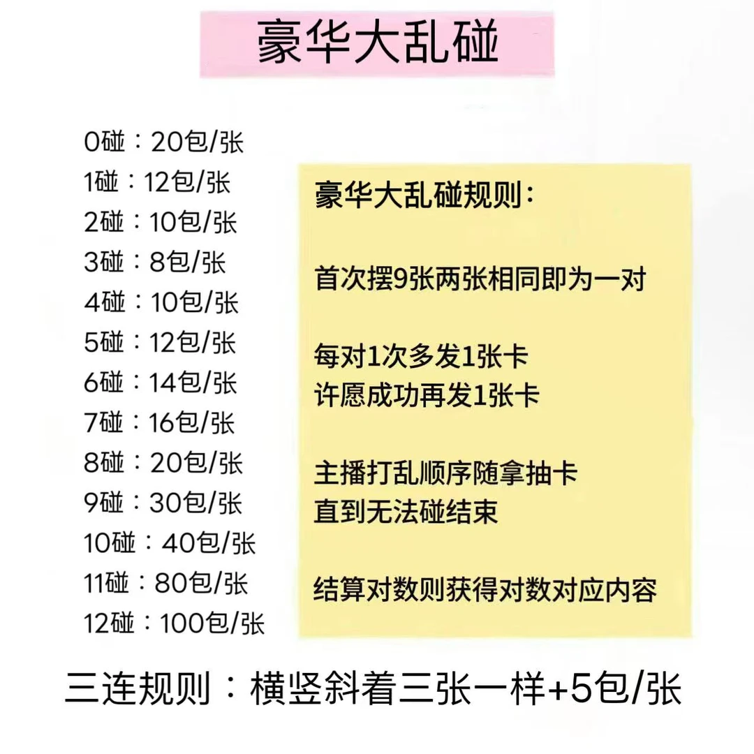 【豪华大乱碰】深空全品类卡~