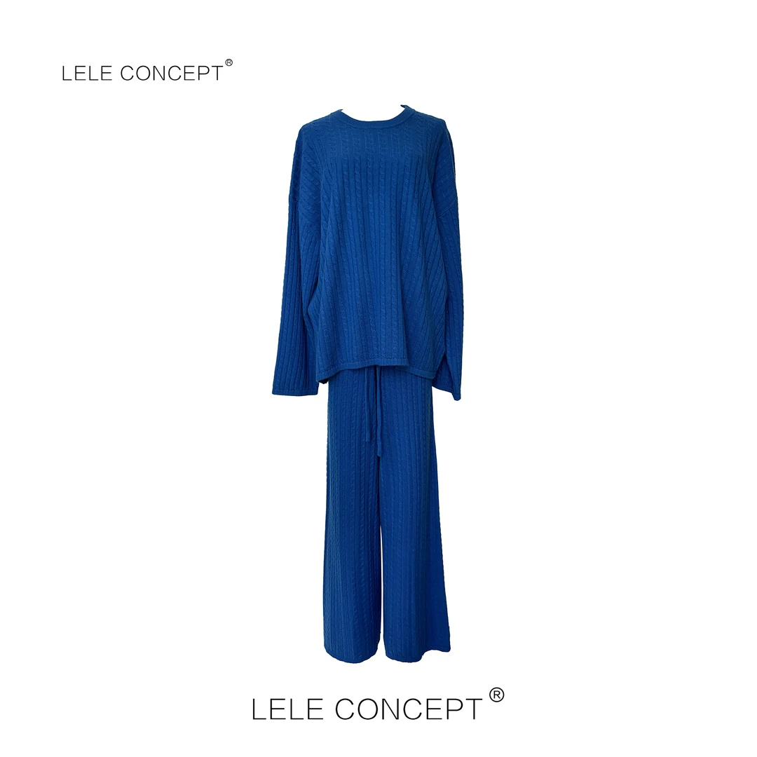 LELE CONCEPT丨【麻纹织梦】舒适麻花纹针织套装T0164