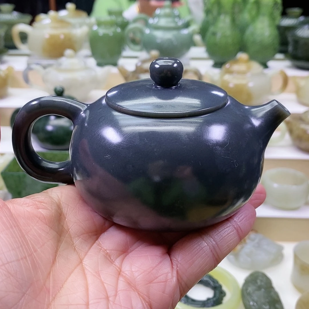 和田玉茶壶未镶嵌220ml