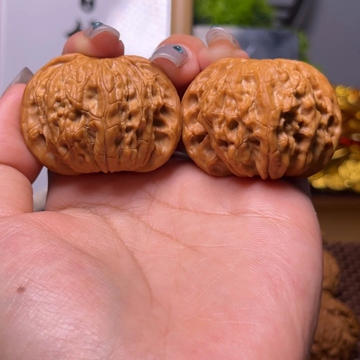 文玩核桃把件44尺磨盘2