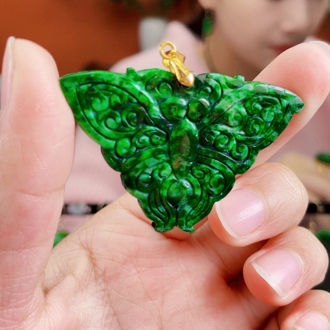 翡翠未镶嵌耳饰饰品