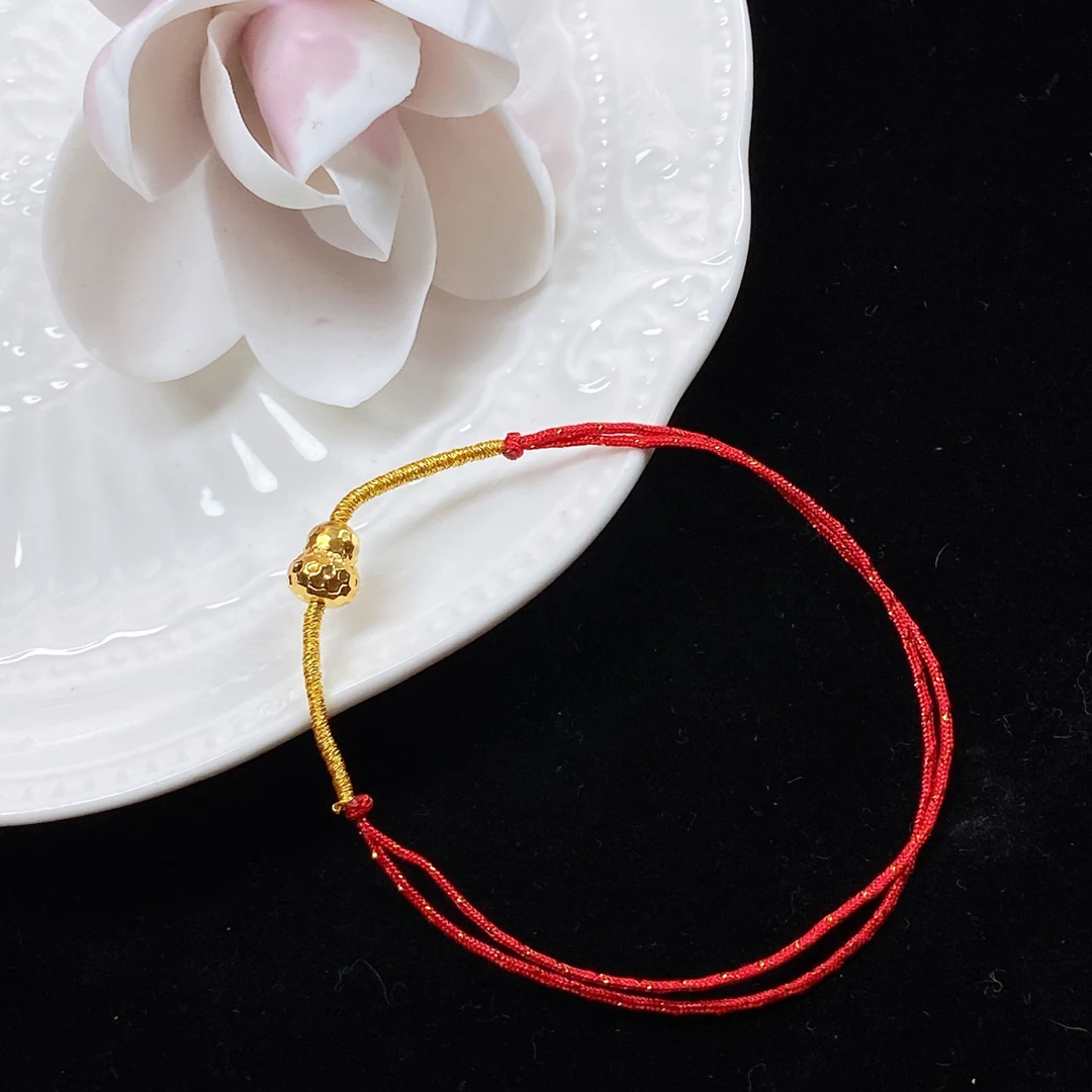 D92 18k金版葫芦福福款红绳