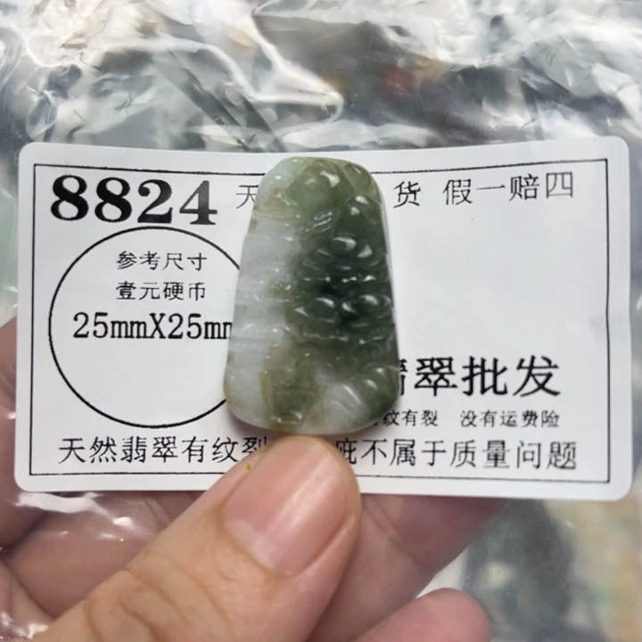 翡翠未镶嵌吊坠(不含链)8824