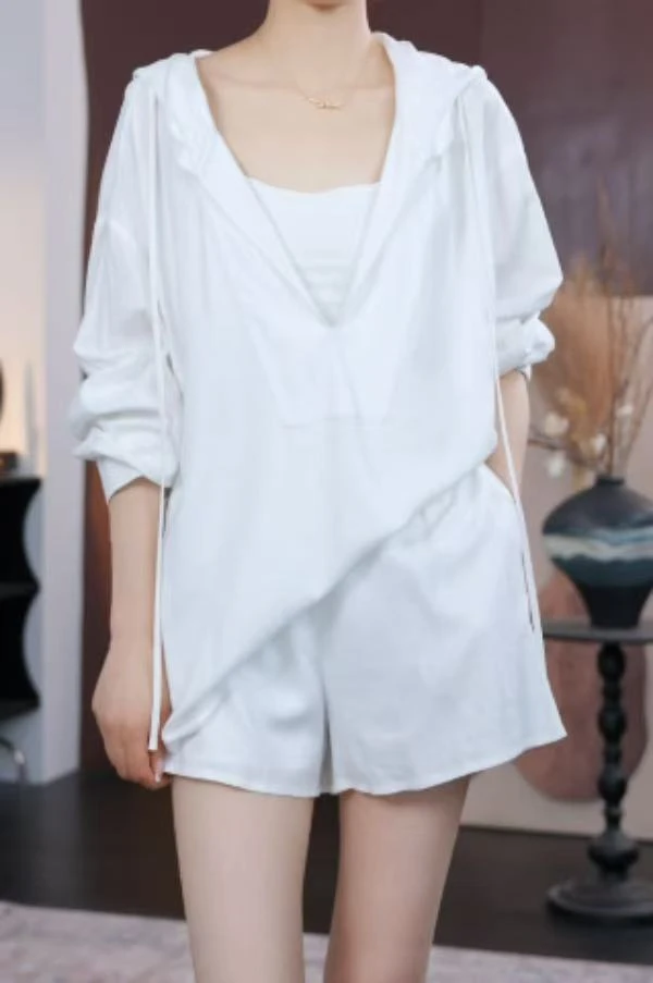 【亦瑶定制】白驹过隙/衬衫 夏款高端时尚休闲连帽套头款5XCJJ8870