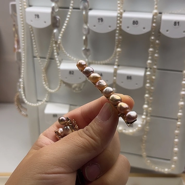 发夹未镶嵌淡水珍珠