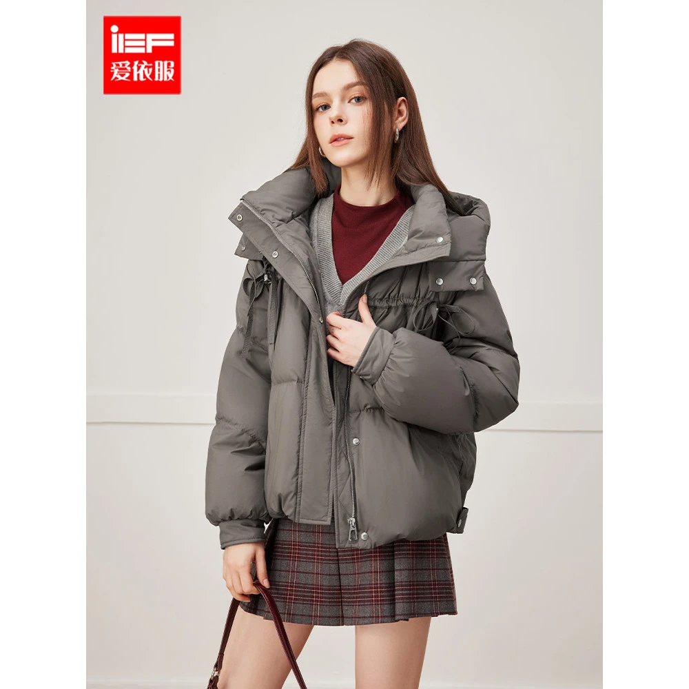 IEF/爱依服【焦糖玛奇朵】2025冬季新款时尚通勤百搭保暖羽绒外套