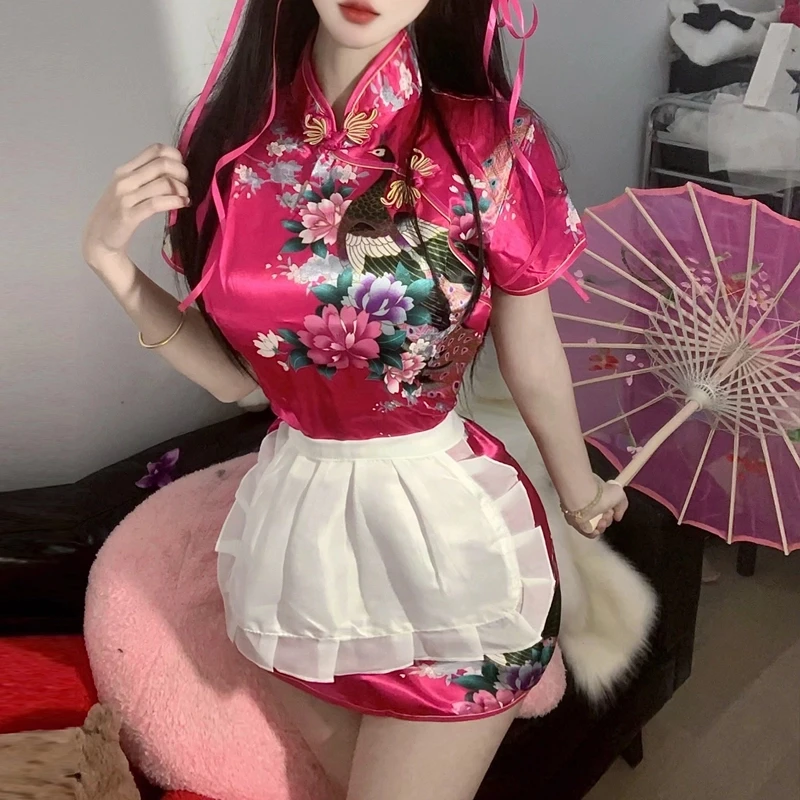 成人趣味服装制服套装国风lolita中华娘高级感纯欲女性感约会战袍