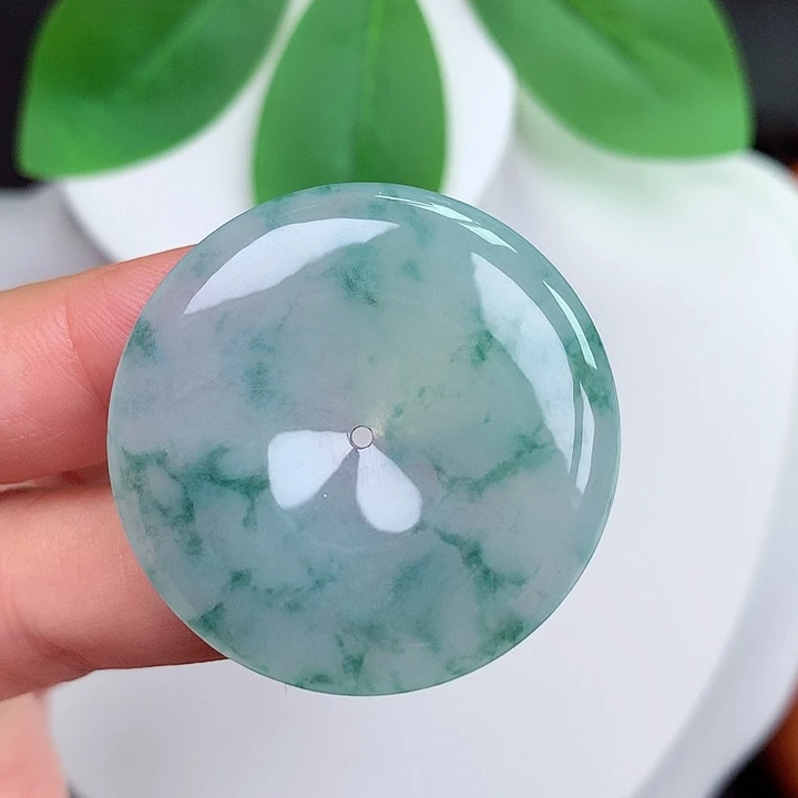 颈饰未镶嵌翡翠平安扣 35.4x5.6mm