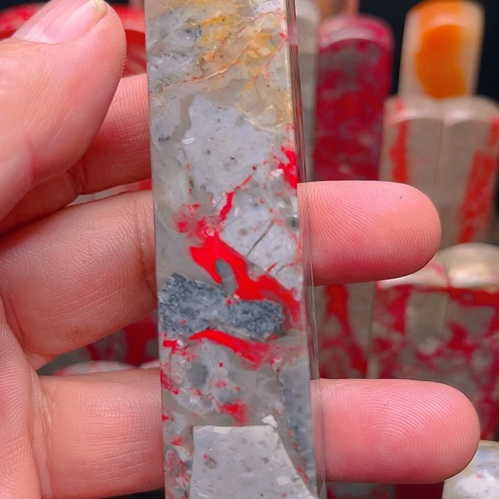 潘***刻昌化鸡血石昌化鸡血石质地优良