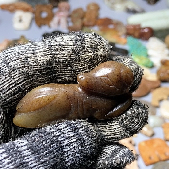 和田玉未镶嵌颈饰141