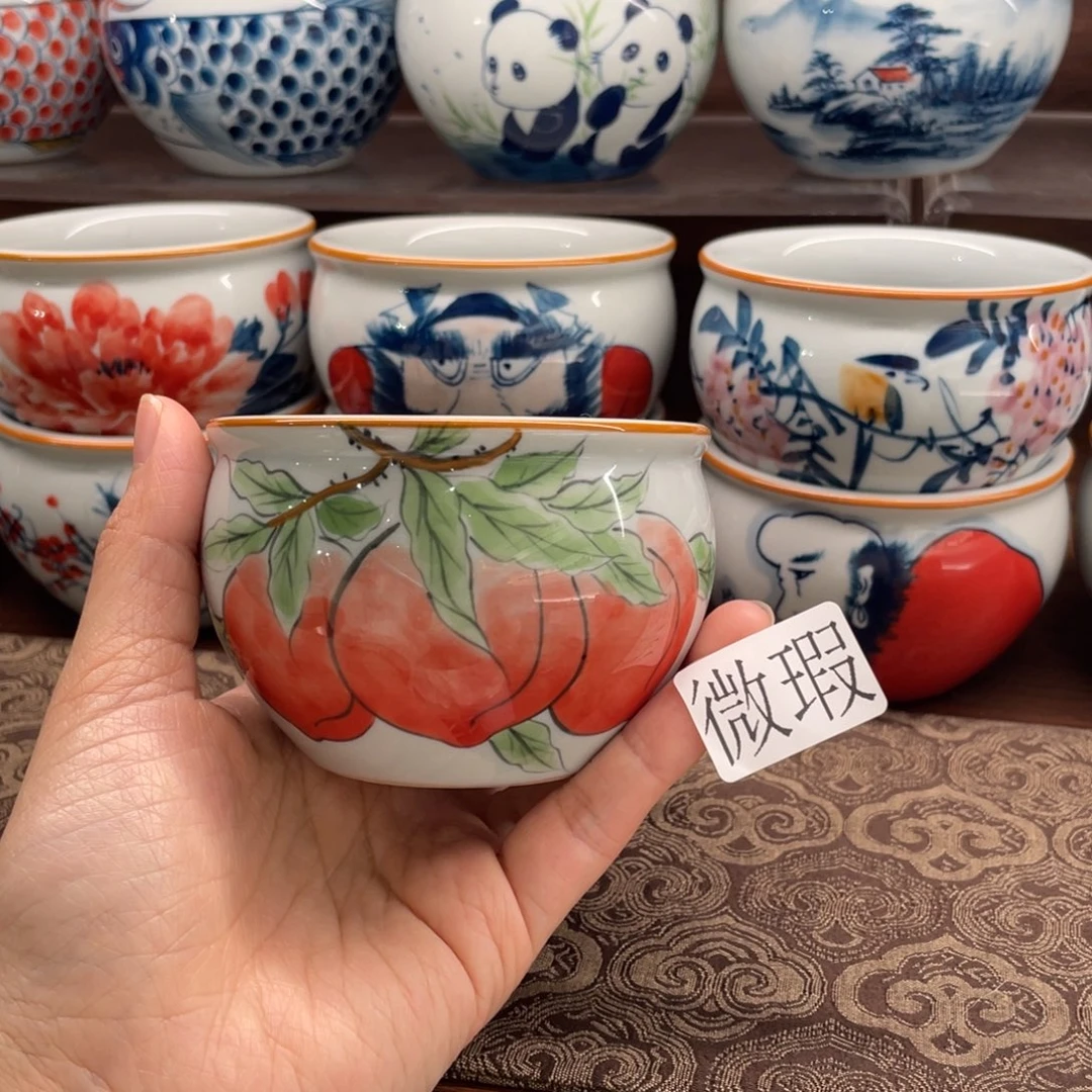 微瑕釉下彩纯手绘